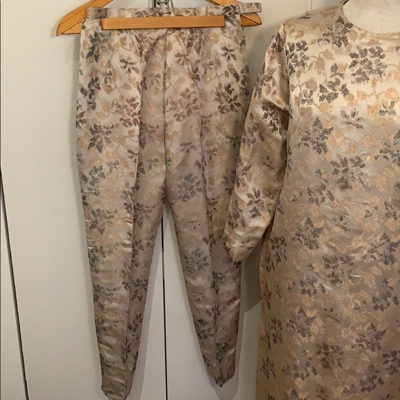 Vintage handmade tailored tunic / pants set - Picture 4 of 7